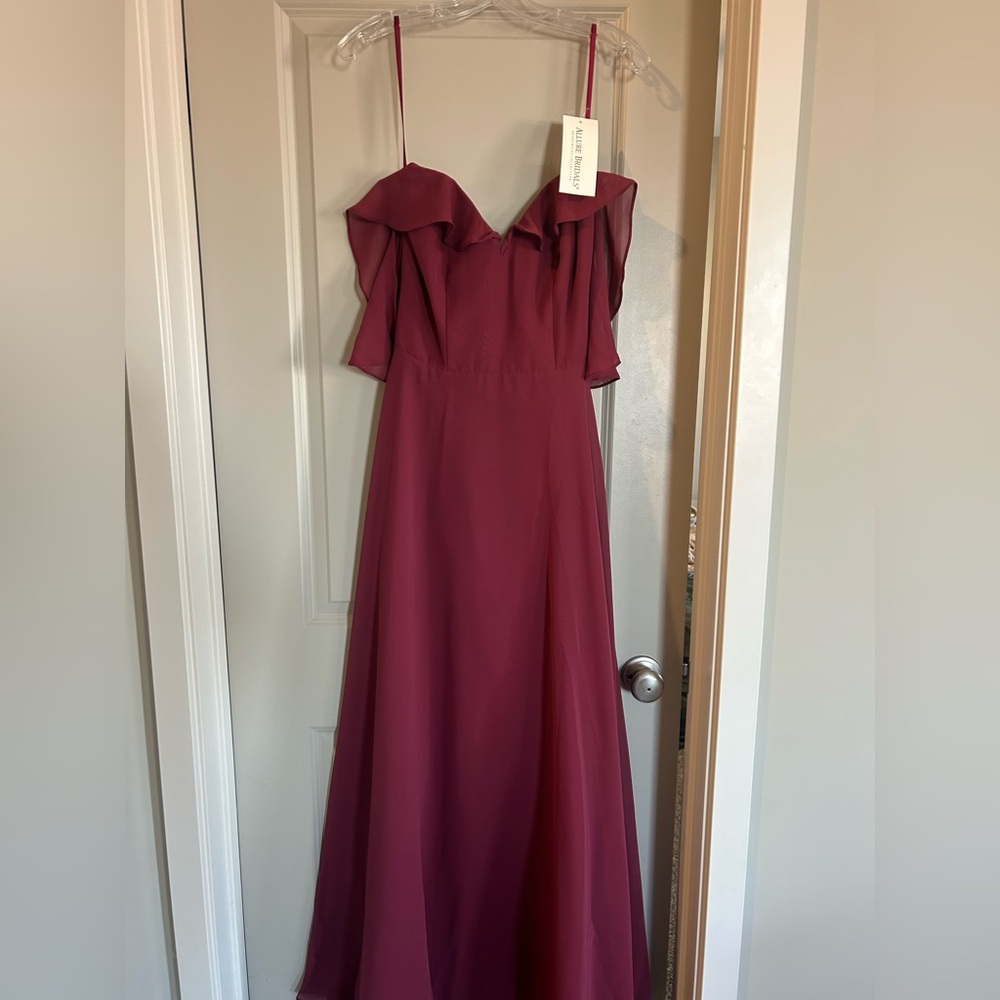 Allure Bridesmaids dress. Sangria. Size 10